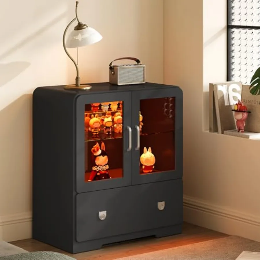 Glass Cabinet Display - Living room display cabinet with acrylic