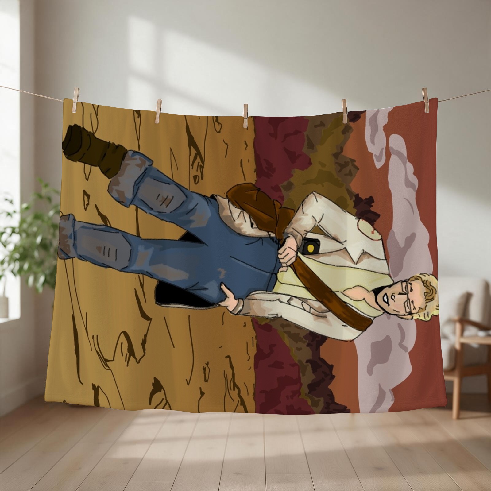Arcade Vegas - New Vegas Arcade Gannon Throw Blanket