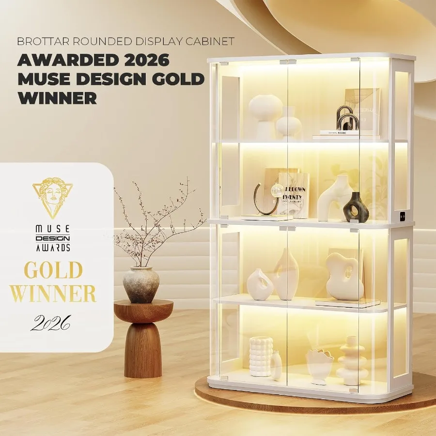 Rounded Display Cabinet with G - Glass Cabinet Display ulasan dan harga
