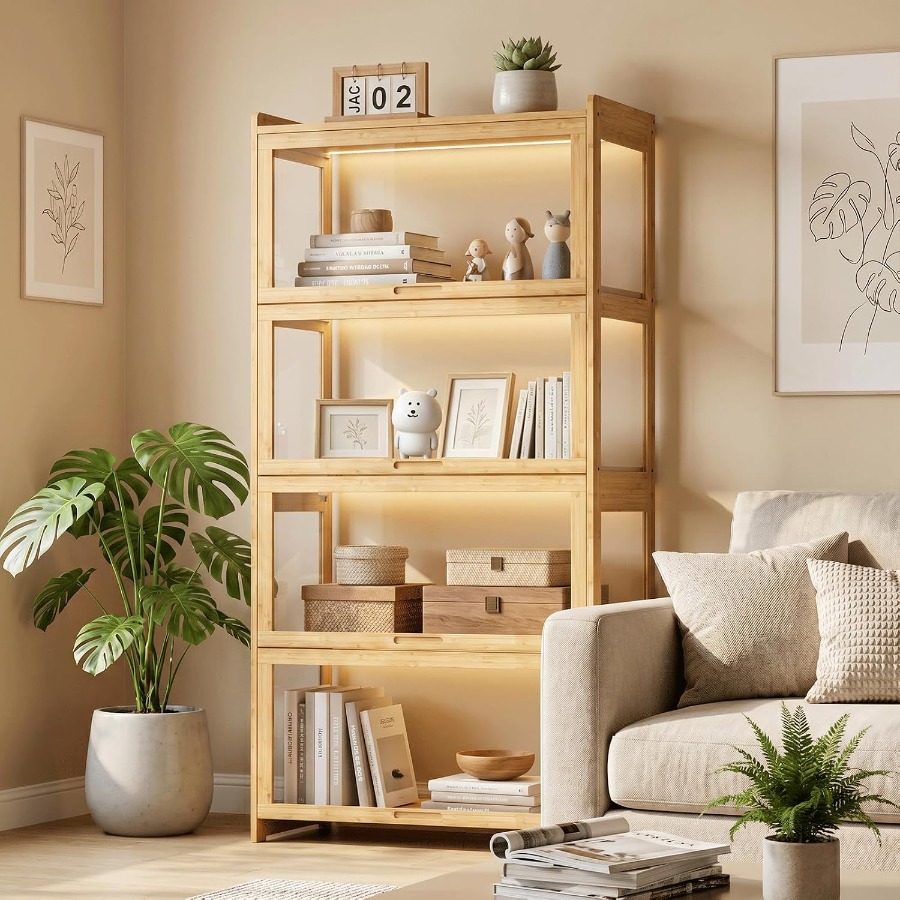 Display Cabinet with Flip-Up D - Glass Cabinet Display ulasan dan harga
