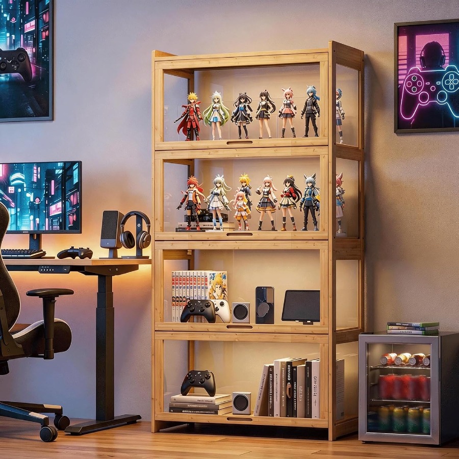 Display Cabinet with Flip-Up D - Glass Cabinet Display ulasan dan harga