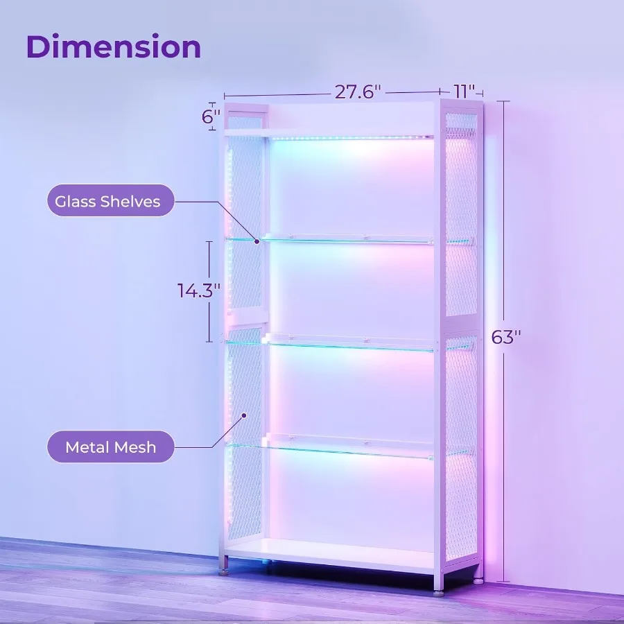 Display Case with Open Glass S - Glass Cabinet Display ulasan dan harga