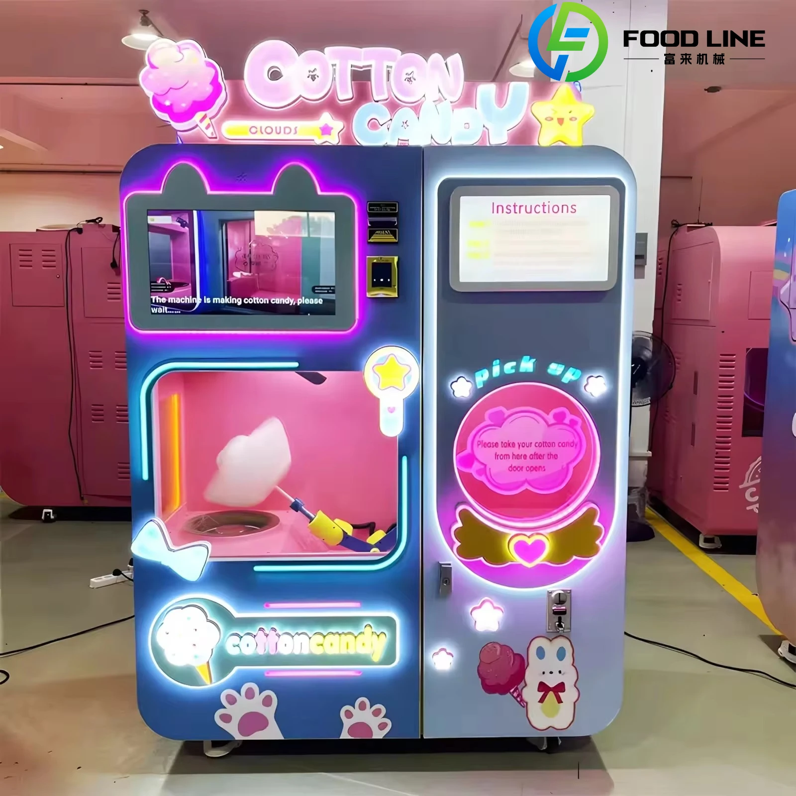 FL Manufacture Robot Electric  - Candy Floss Machine ulasan dan harga
