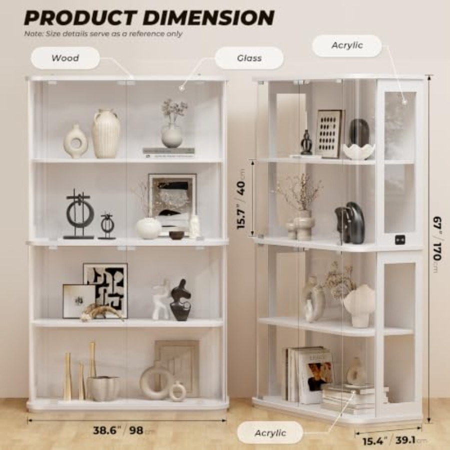 Rounded display cabinet for re - Glass Cabinet Display ulasan dan harga