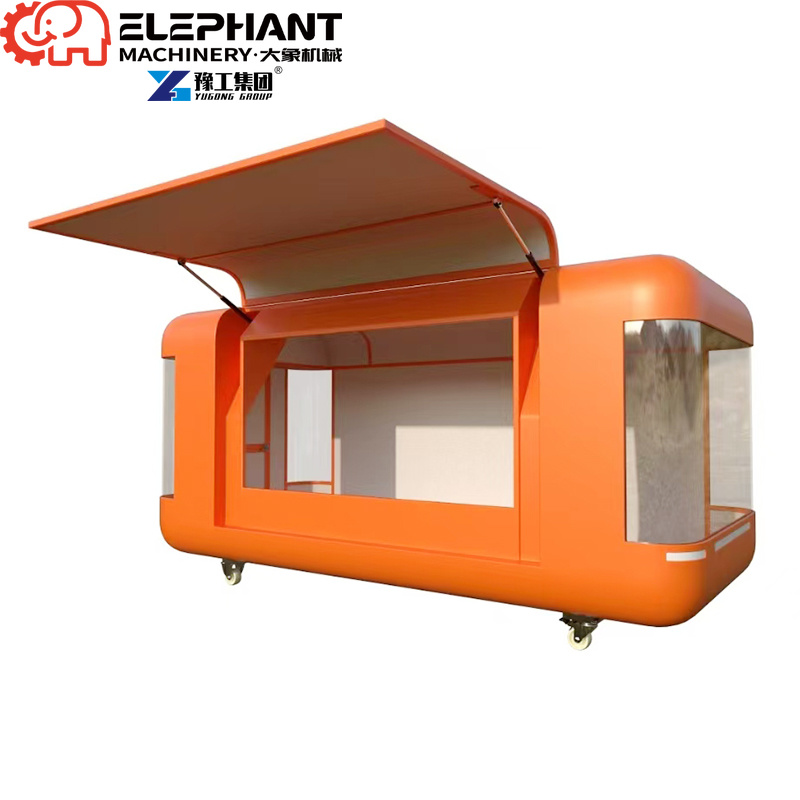 Commercial Mobile Food Trailer - Hot Dog Vending Cart ulasan dan harga
