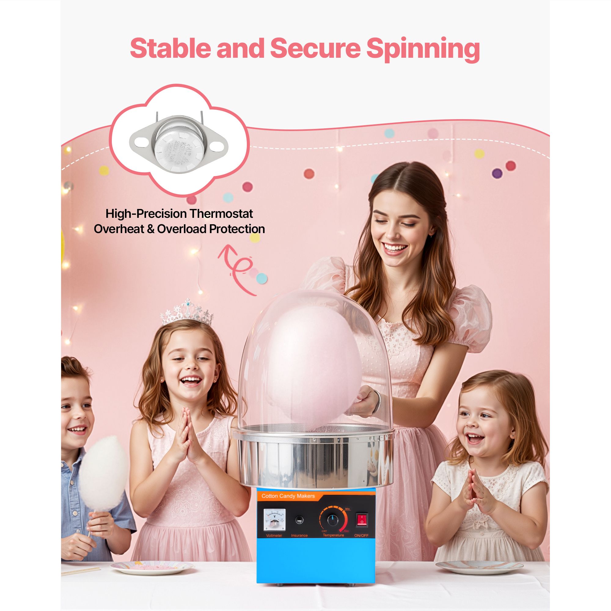 Electric Cotton Candy Machine, - Candy Floss Machine ulasan dan harga