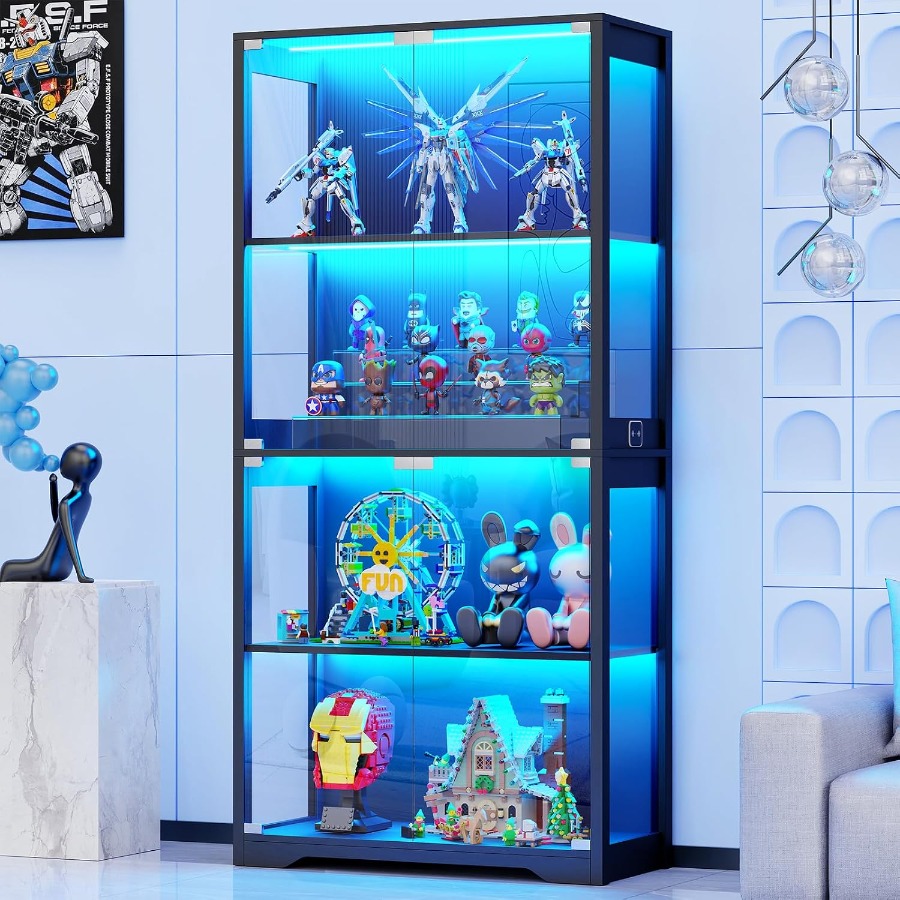 Display Cabinet with Glass Doo - Glass Cabinet Display ulasan dan harga