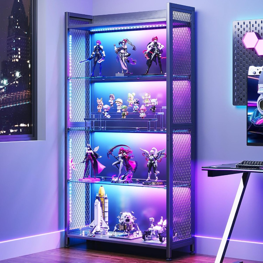 Display Case with Glass Shelve - Glass Cabinet Display ulasan dan harga