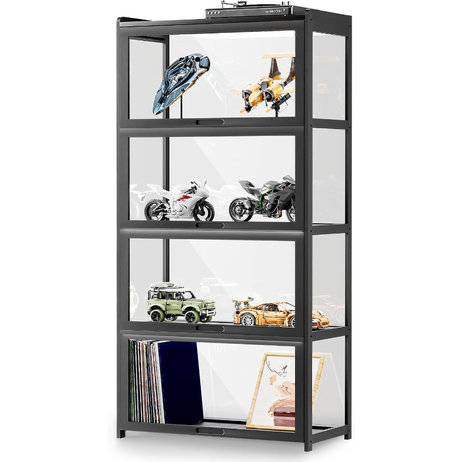 Curio Display Cabinet with Acr - Glass Cabinet Display ulasan dan harga