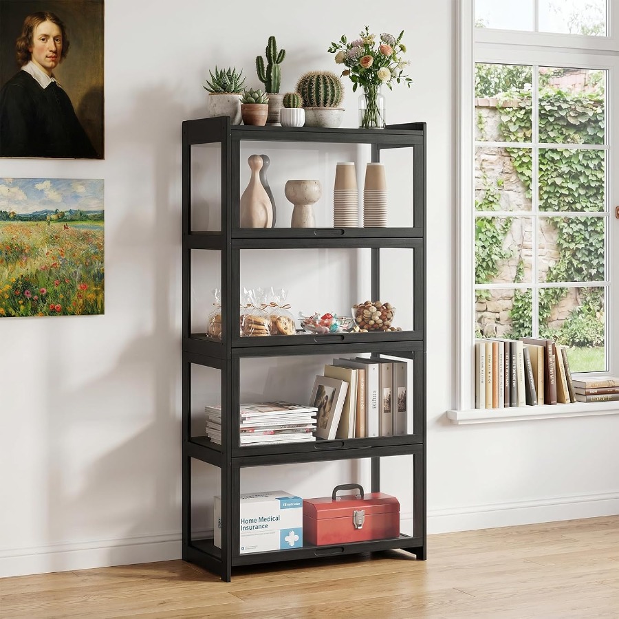 Curio Display Cabinet with Acr - Glass Cabinet Display ulasan dan harga
